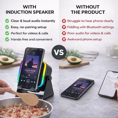 Galaxy Shop™ 3 In 1 Phone Induction Speaker